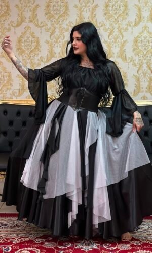 Blusa Cascata Brilho Preto 209