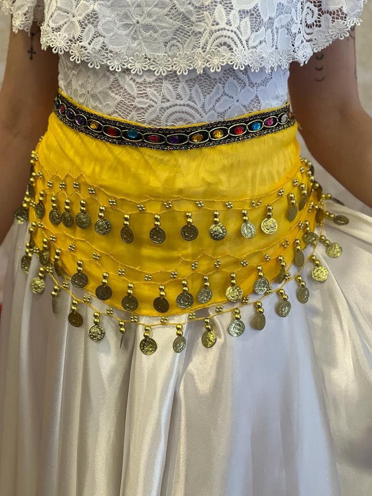Cinto Moedas Amarelo