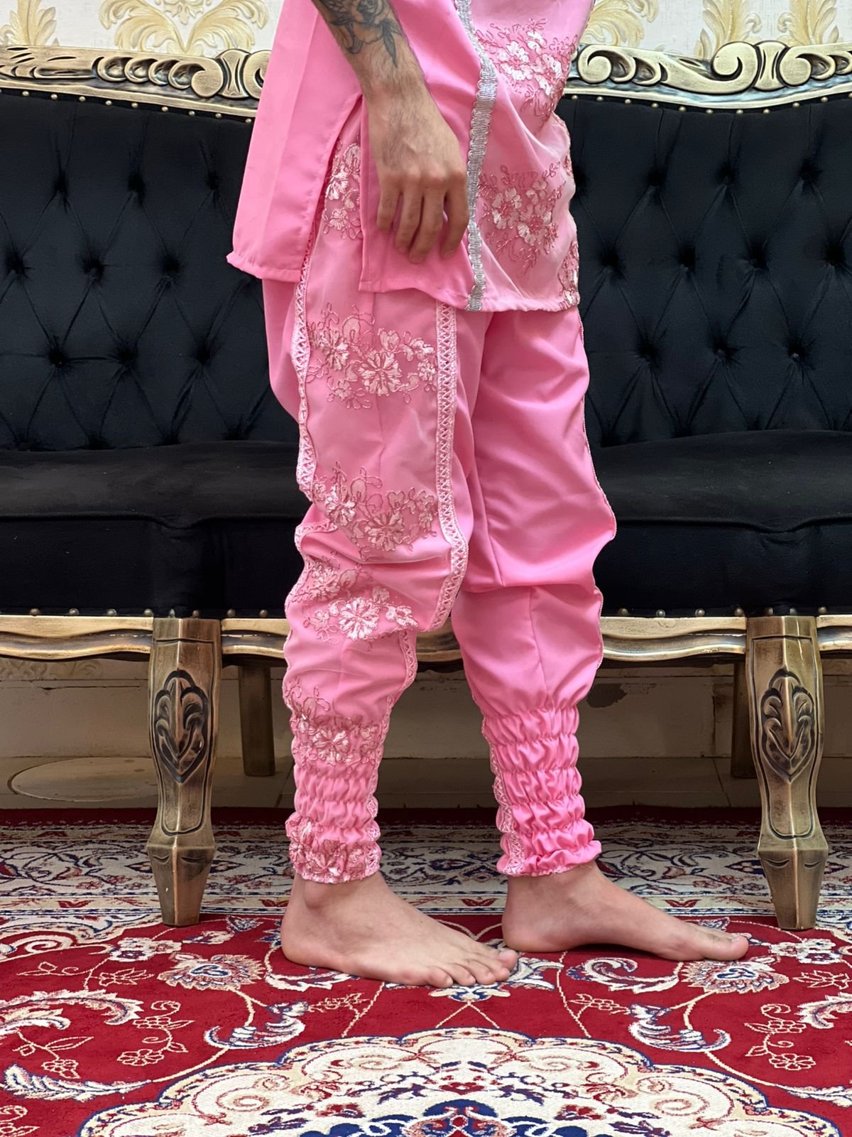 Bombacha Bordada Rosa 703