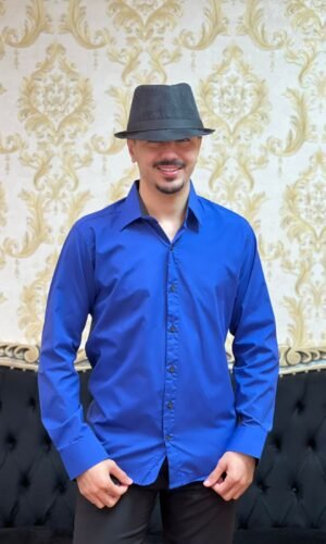 Camisa Social Slim Azulão 401