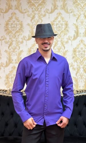 Camisa Social Slim Roxa 500