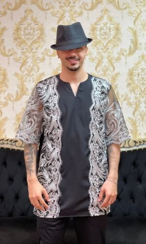 Kafta Luxo Preto/Prata 220