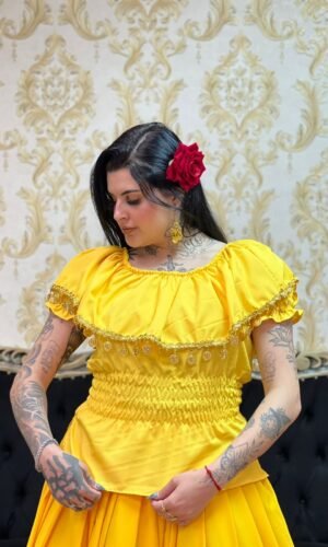 Blusa Moedas Amarelo/Dou 305