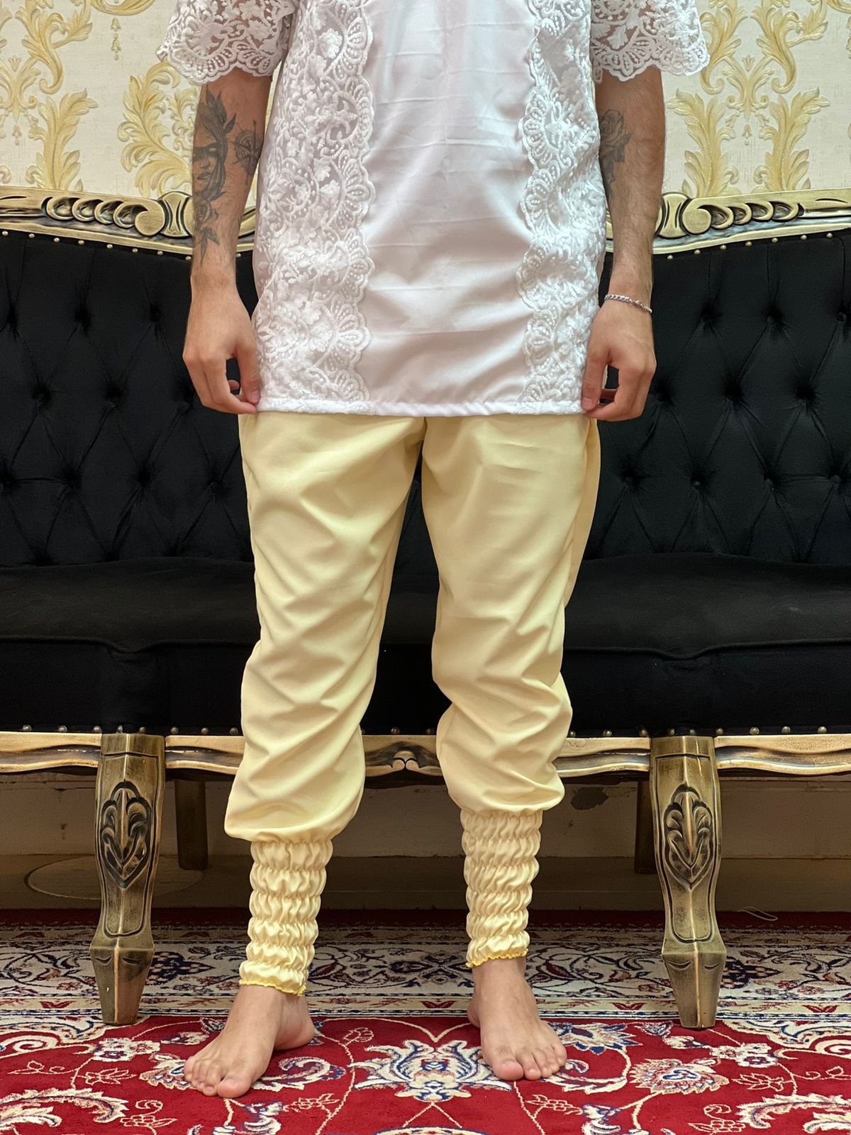 Bombacha Oxfor Amarelo Claro 307