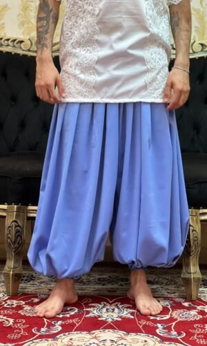 Bombachão Crepe Azul 444