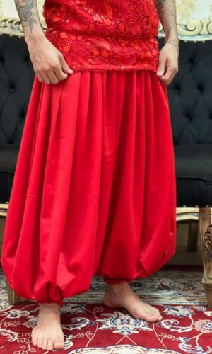 Bombachão Crepe Vermelho 107