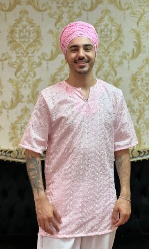 Kafta Broderi Rosa 700