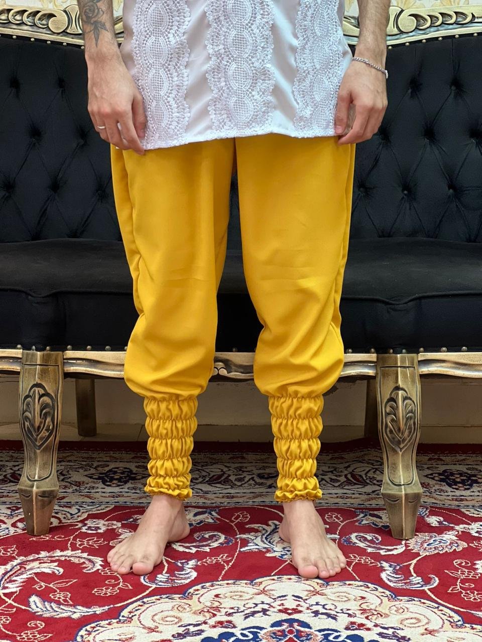 Bombacha Oxfor Amarelo Forte 310