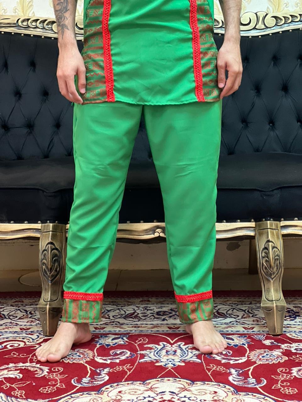 Calça Ogum Verde/Verm 600