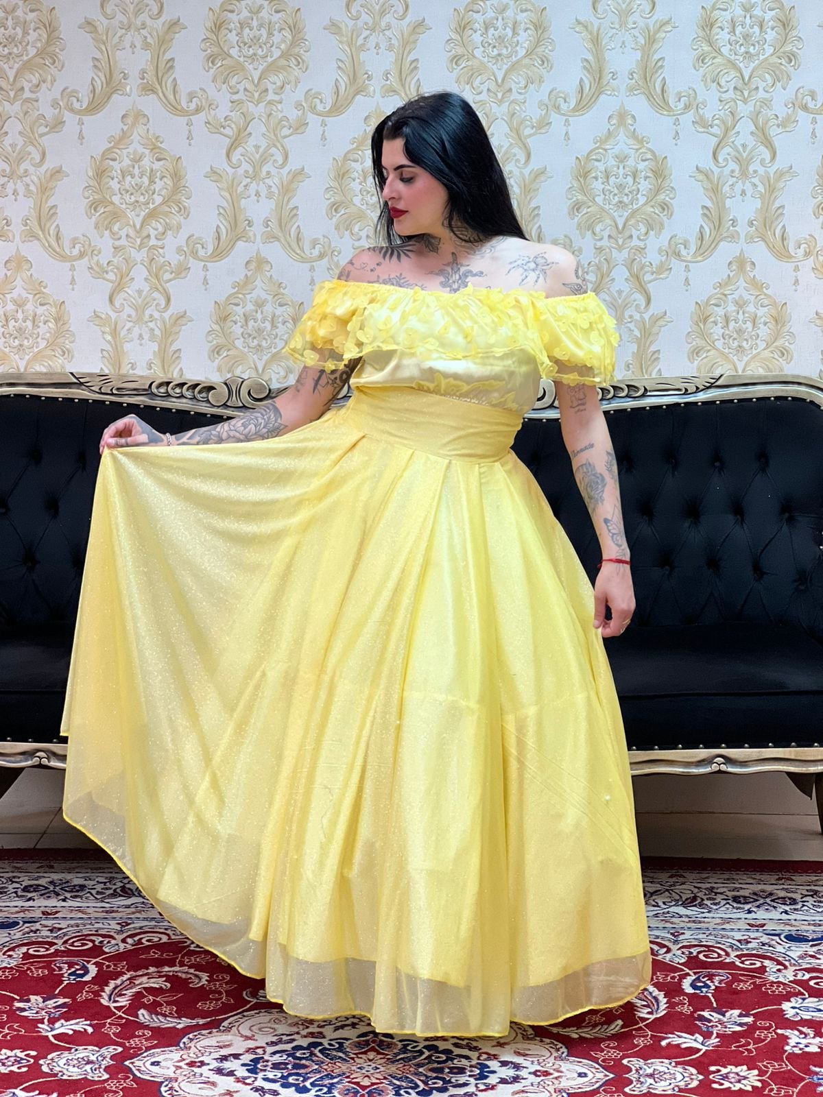 Saia Aurora Longa Amarela 347
