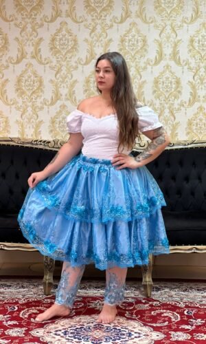 Saia Odara Relevo Azul 488
