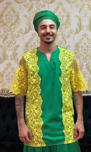 Kafta Luxo Verde/Amar 626
