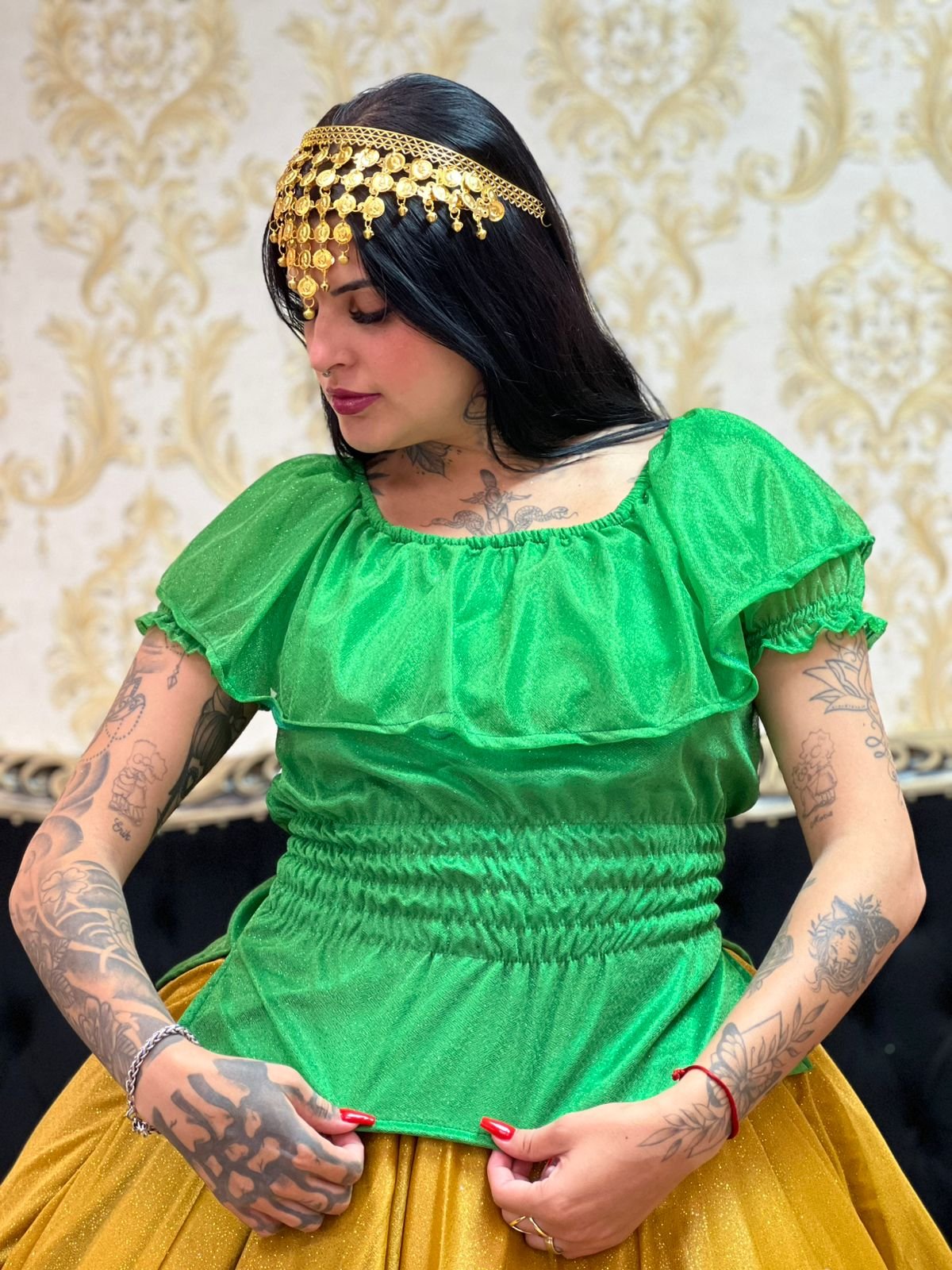 Blusa Babado Aurora Verde 660