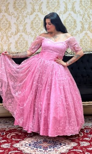 Saia Pérola Longa Rosa 725