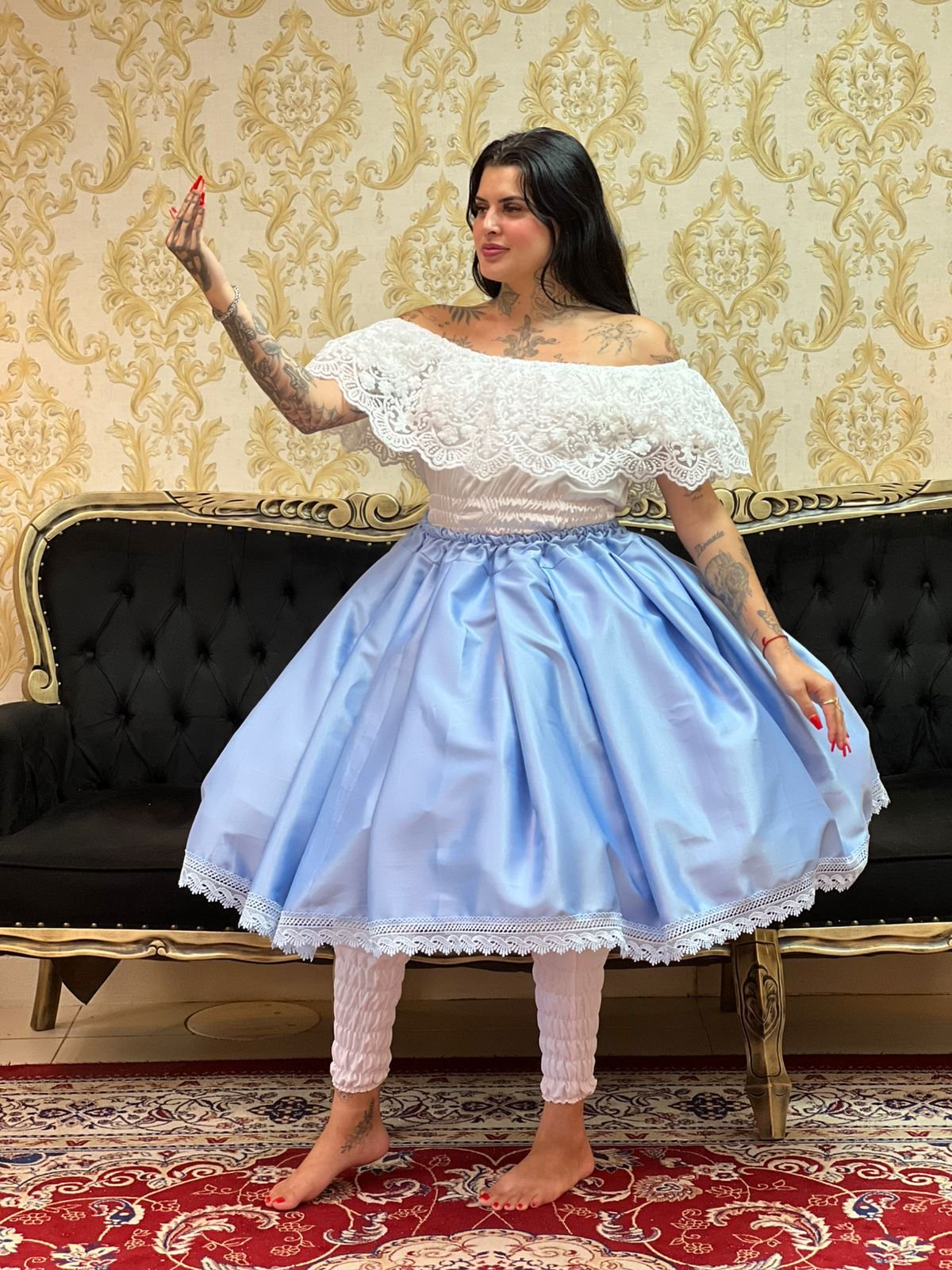 Saia Prada Azul 430