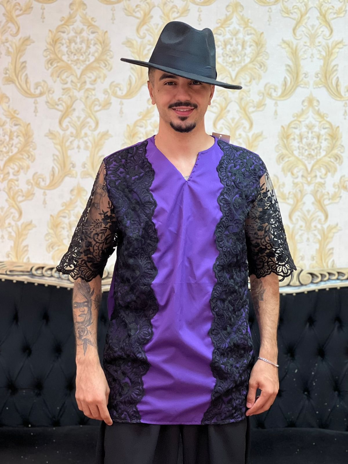 Kafta Luxo Roxo/Preto 512