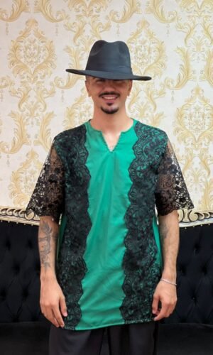 Kafta Luxo Verde/Preto 636