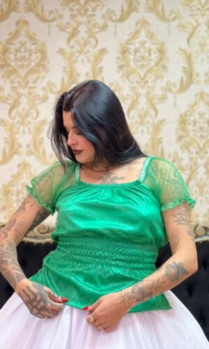 Blusa Brilho Verde 619
