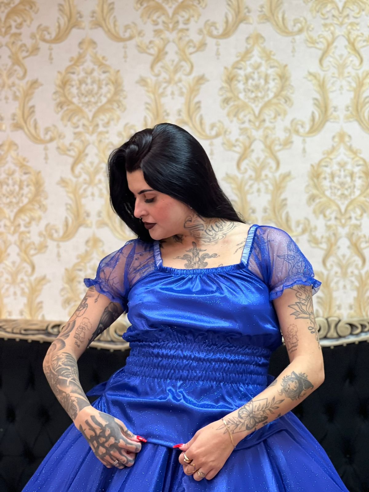 Blusa Brilho Azulão 460