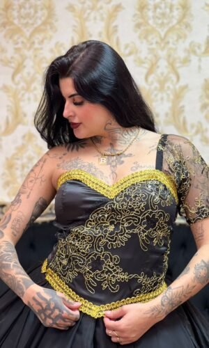 Corpete Glamour Preto/Dou 242