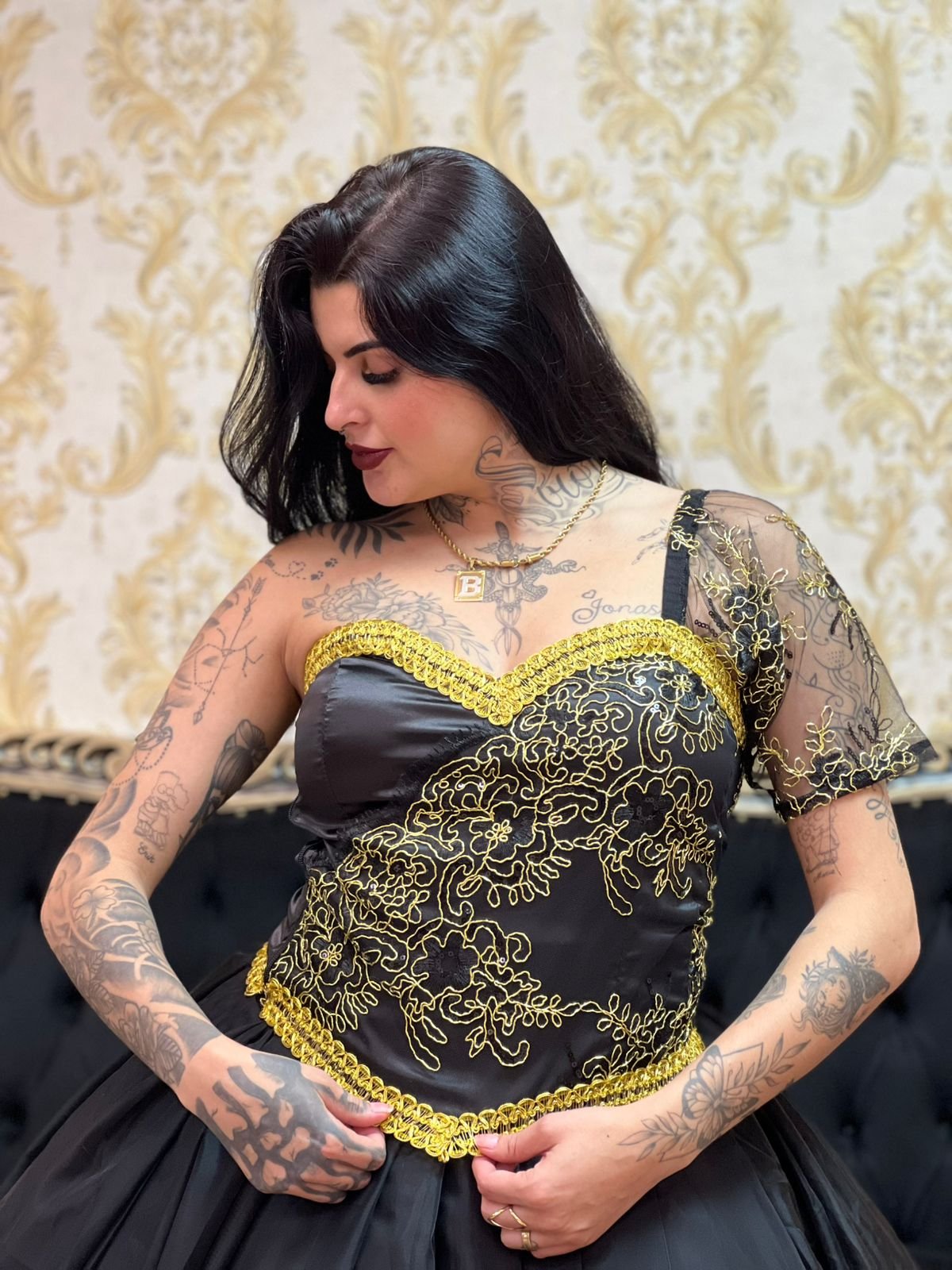 Corpete Glamour Preto/Dou 242