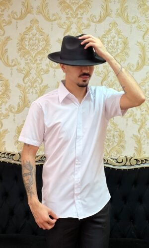 Camisa Social Curta Branco 000