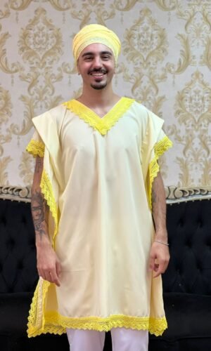 Kafta Tunica Amarelo Claro 335