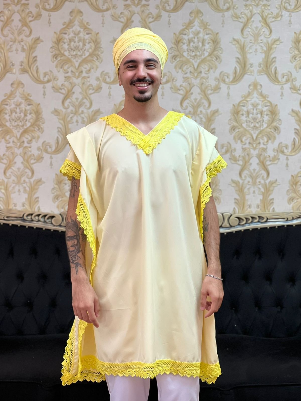 Kafta Tunica Amarelo Claro 335