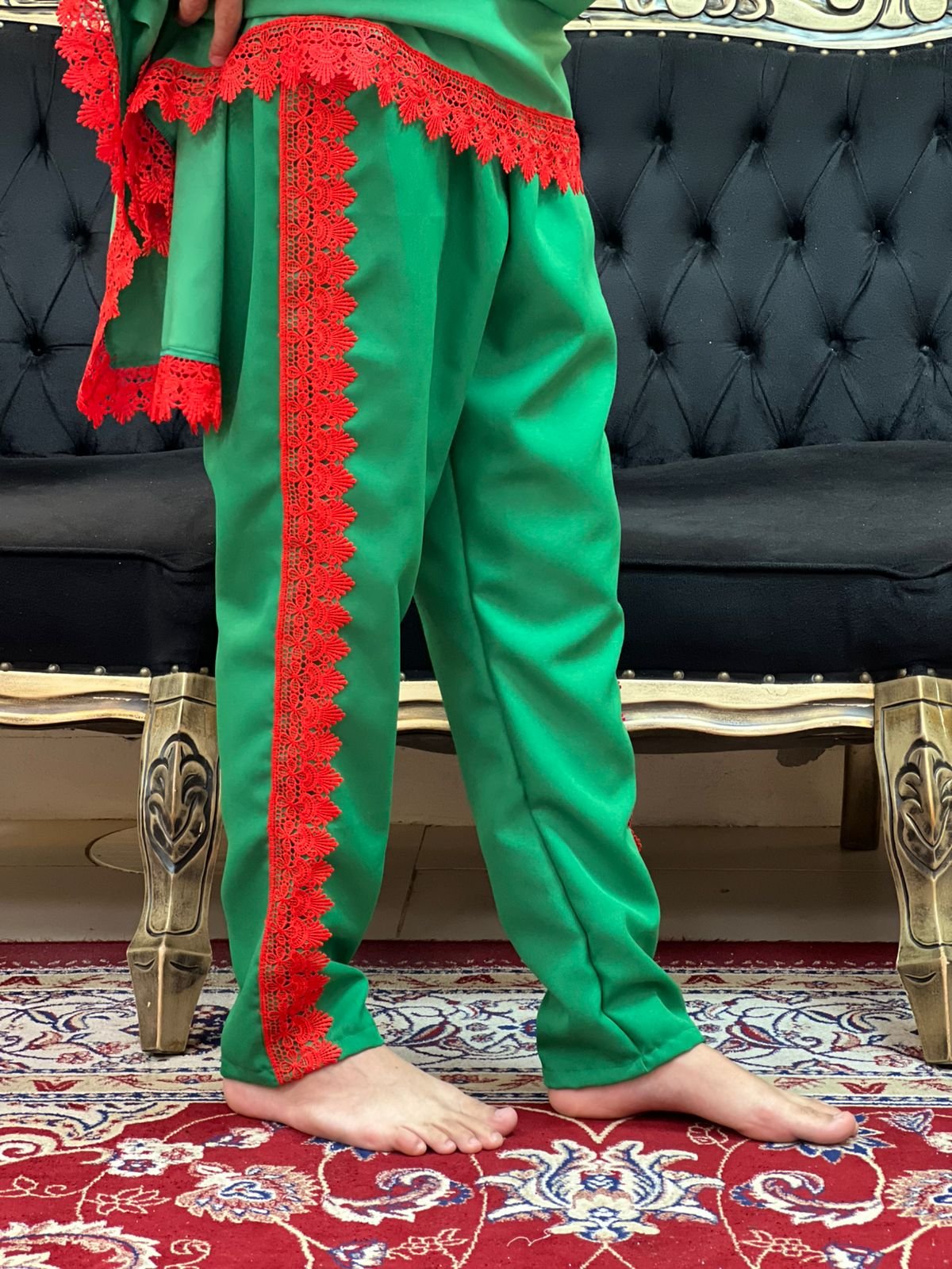 Calça Umbanda Verde/Verm 681