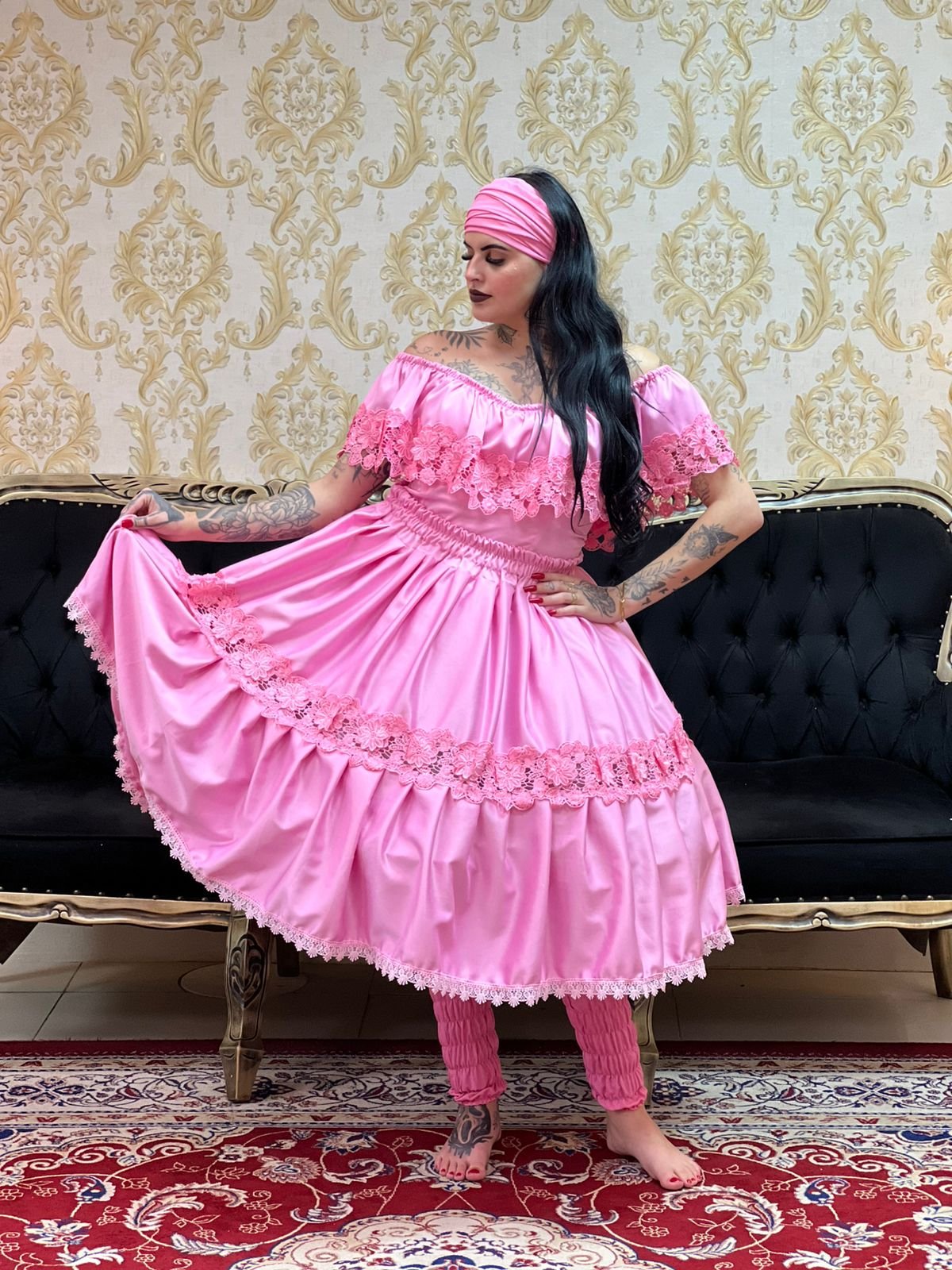 Saia Axé Rosa 713