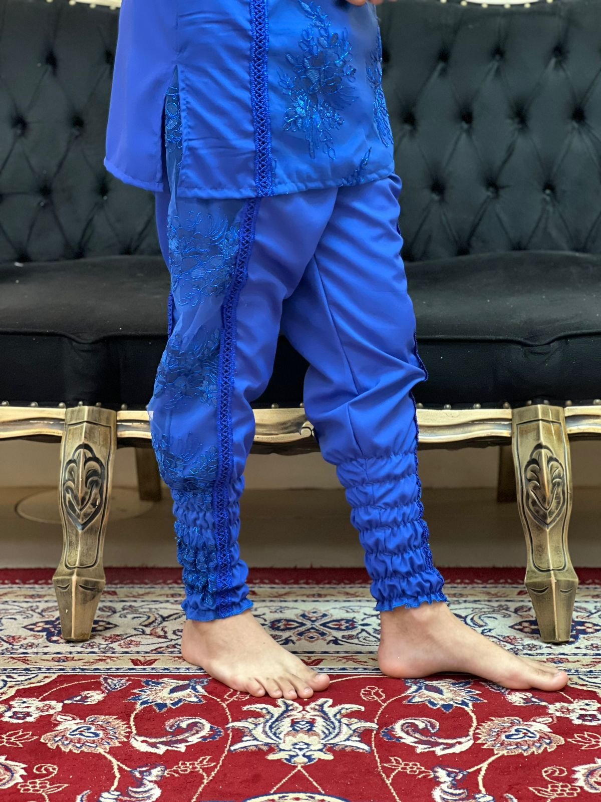 Bombacha Bordada Azulão 410