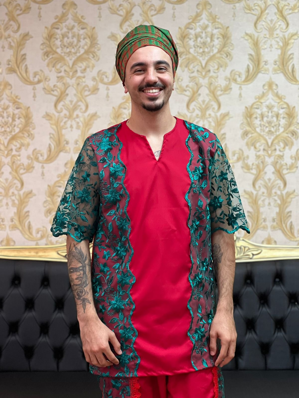 Kafta Luxo Verm/Verde 109