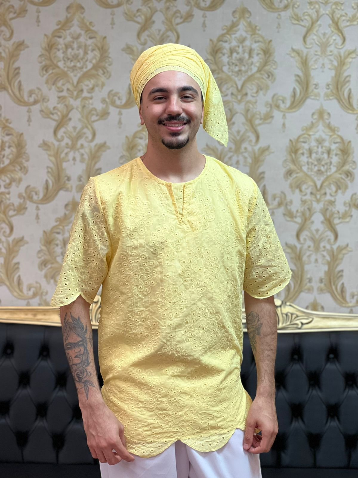 Kafta Broderi Amarelo 302