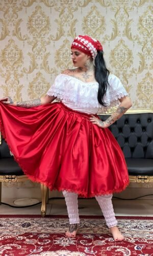 Saia Prada Vermelho 133