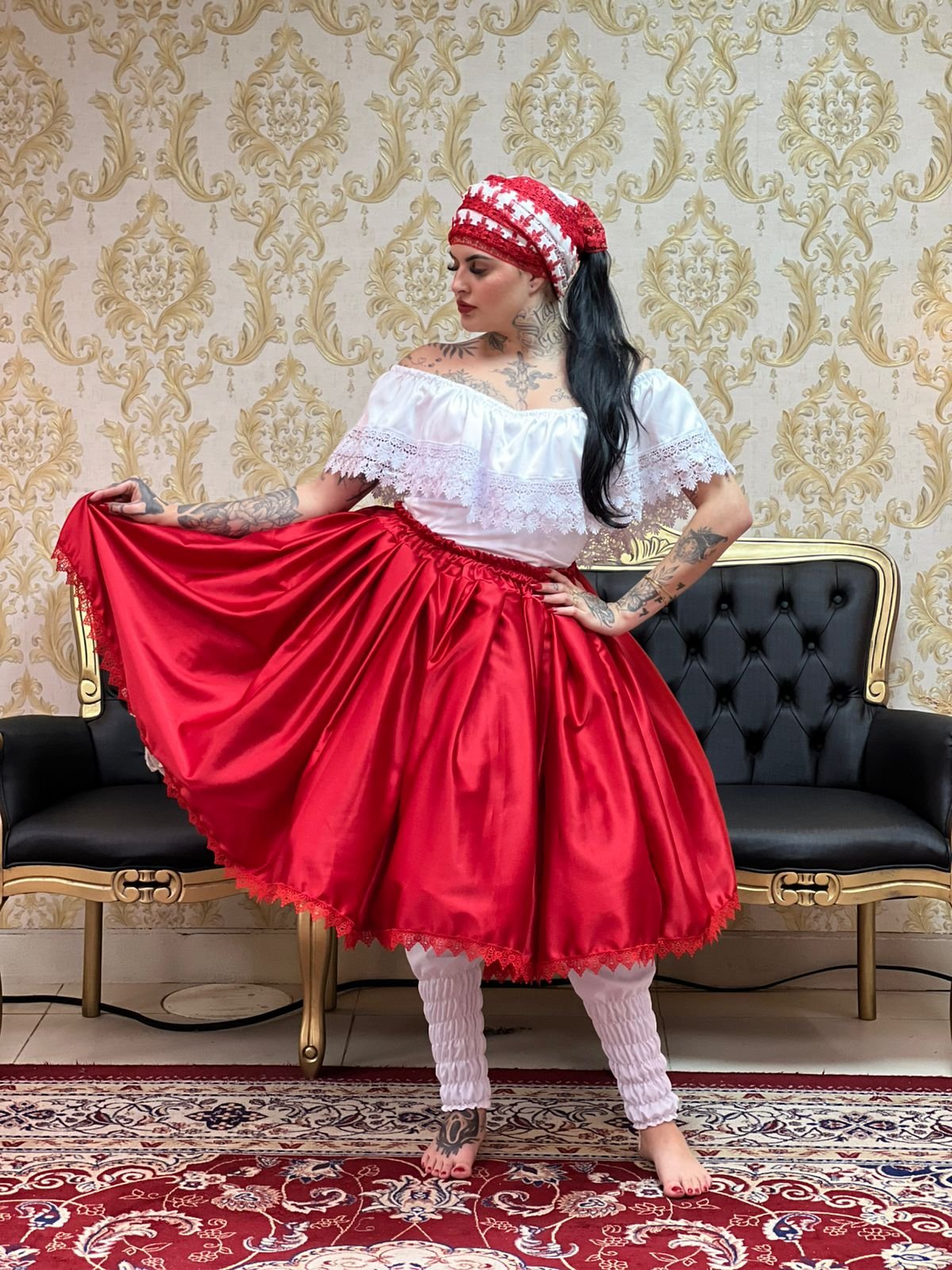 Saia Prada Vermelho 133