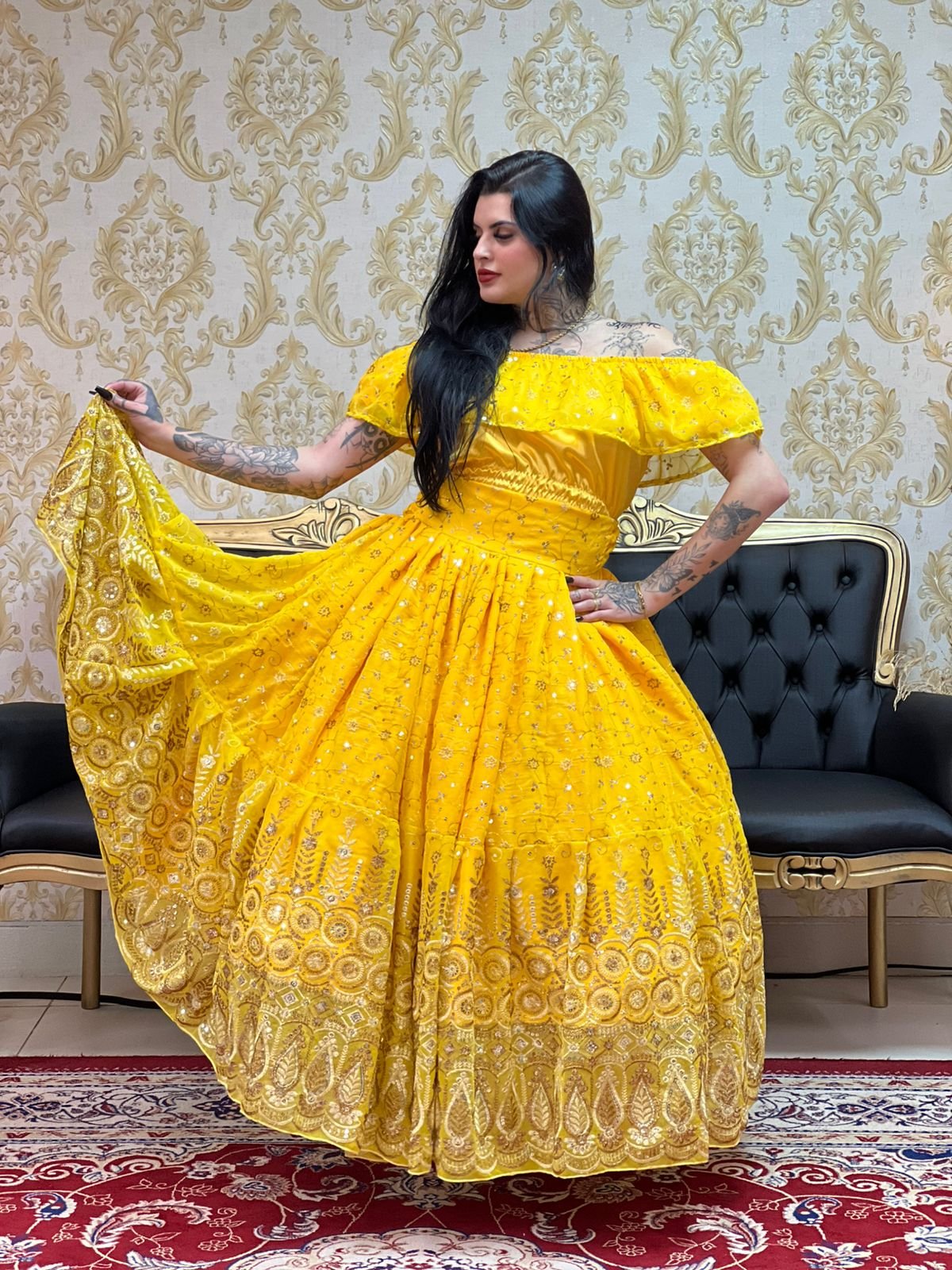 Saia Maya Amarelo/Dou 8316