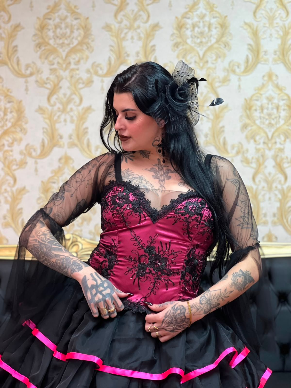 Corpete Misterio Preto/Rosa 271