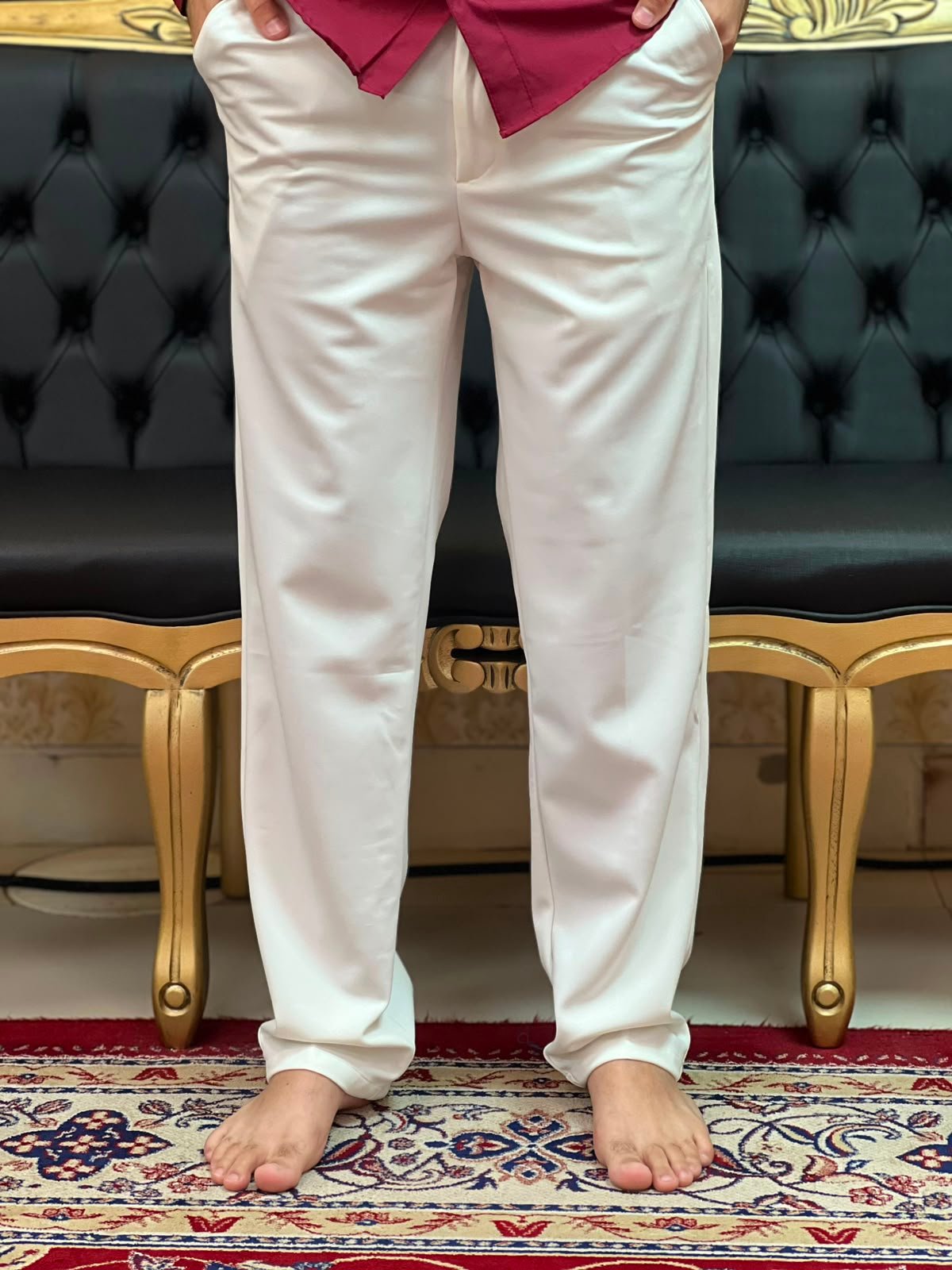 Calça Social Branca Off 037