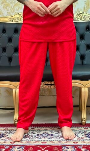 Calça Malha Piquet Vermelho 118
