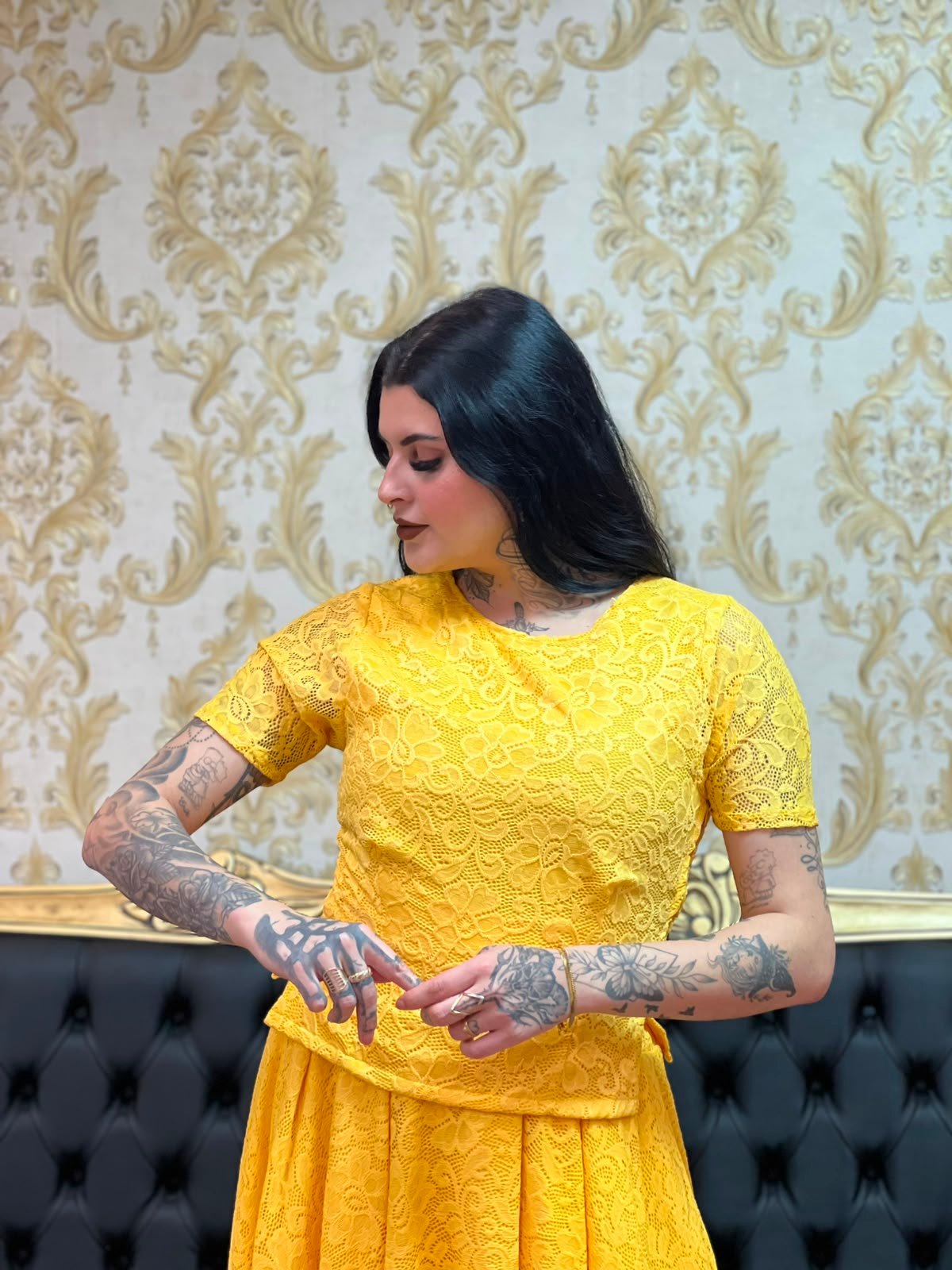 Bata Rendas Amarelo 310