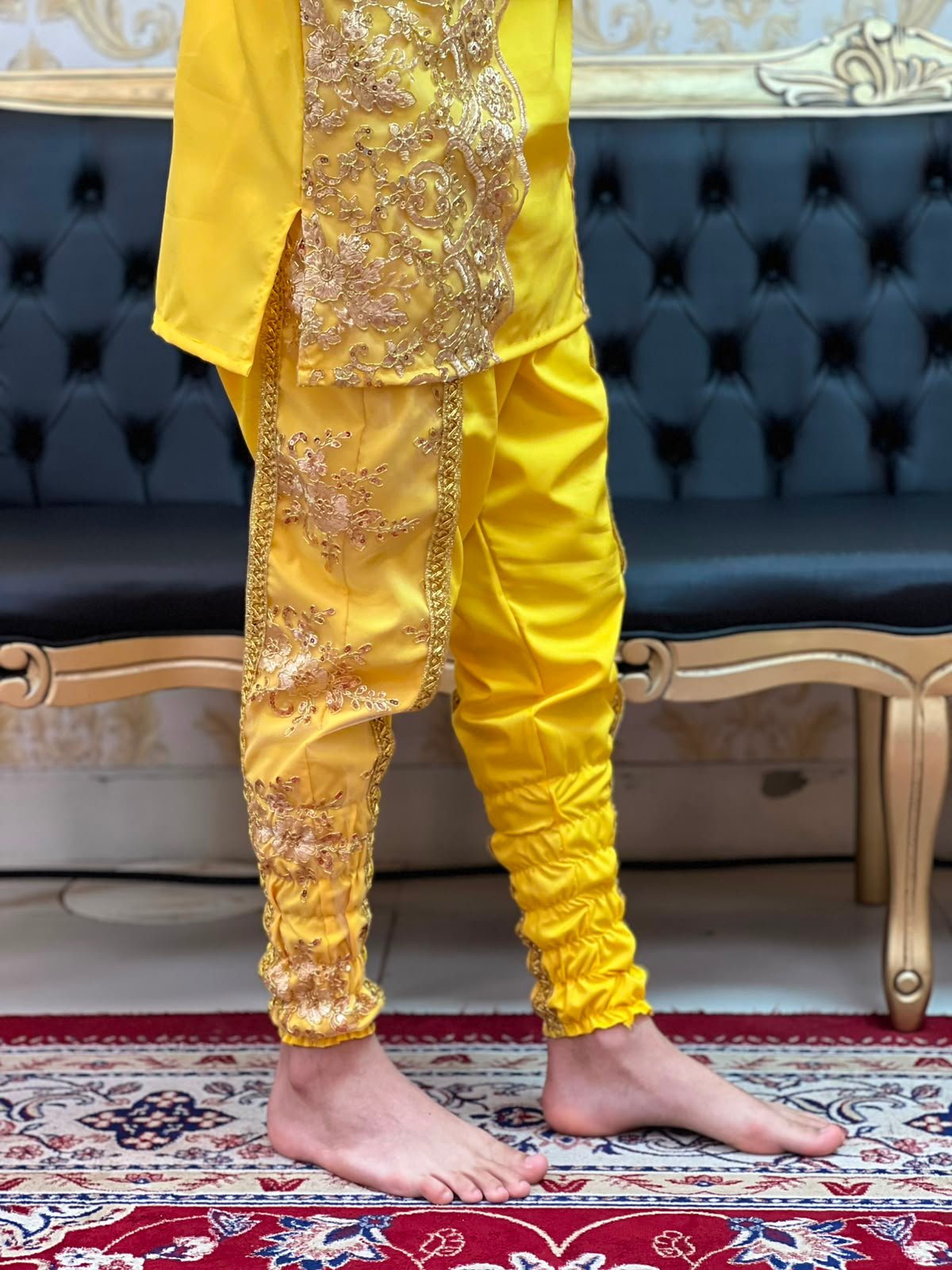 Bombacha Bordada Amarela 300
