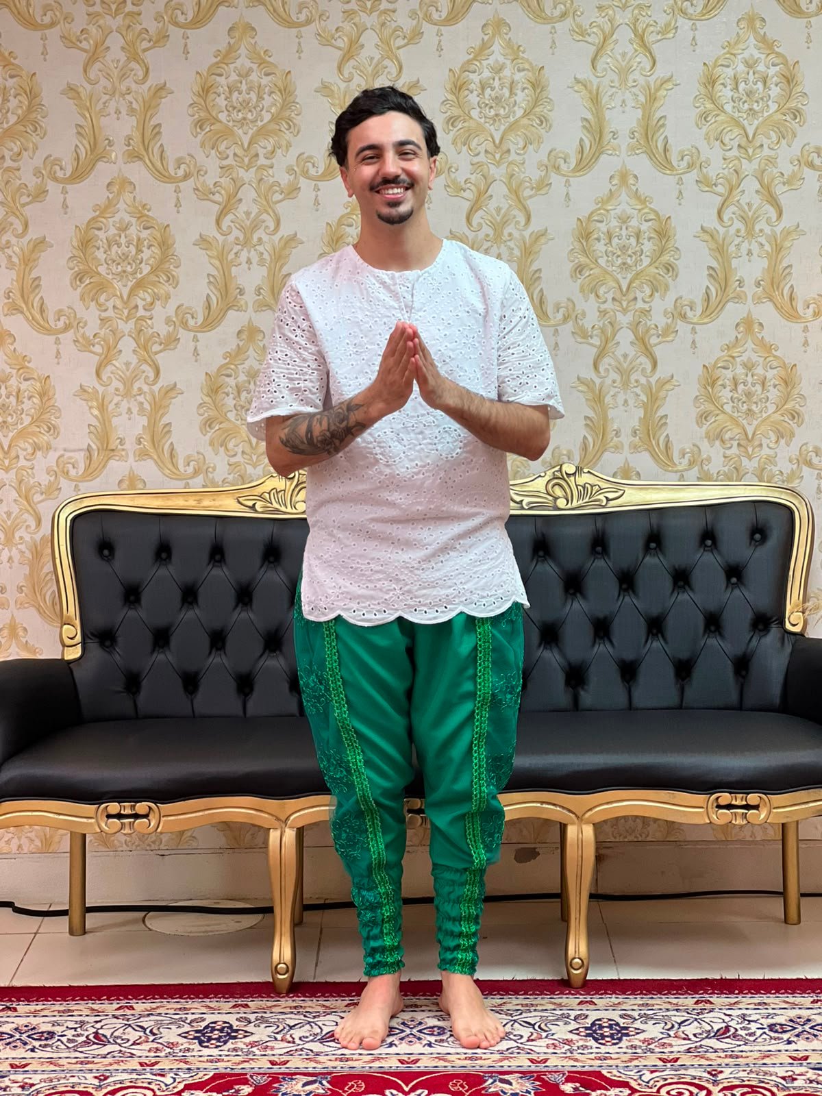 Bombacha Bordada Verde 666