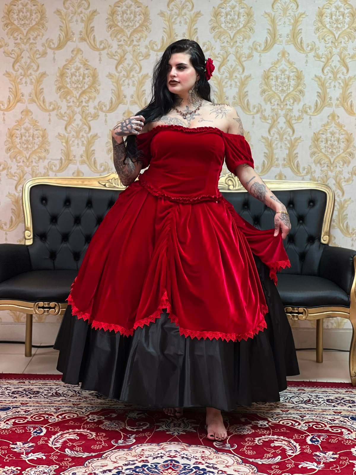 Corpete Cabaré Vermelho 199