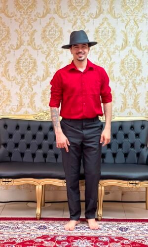 Camisa Social Vermelha 1907