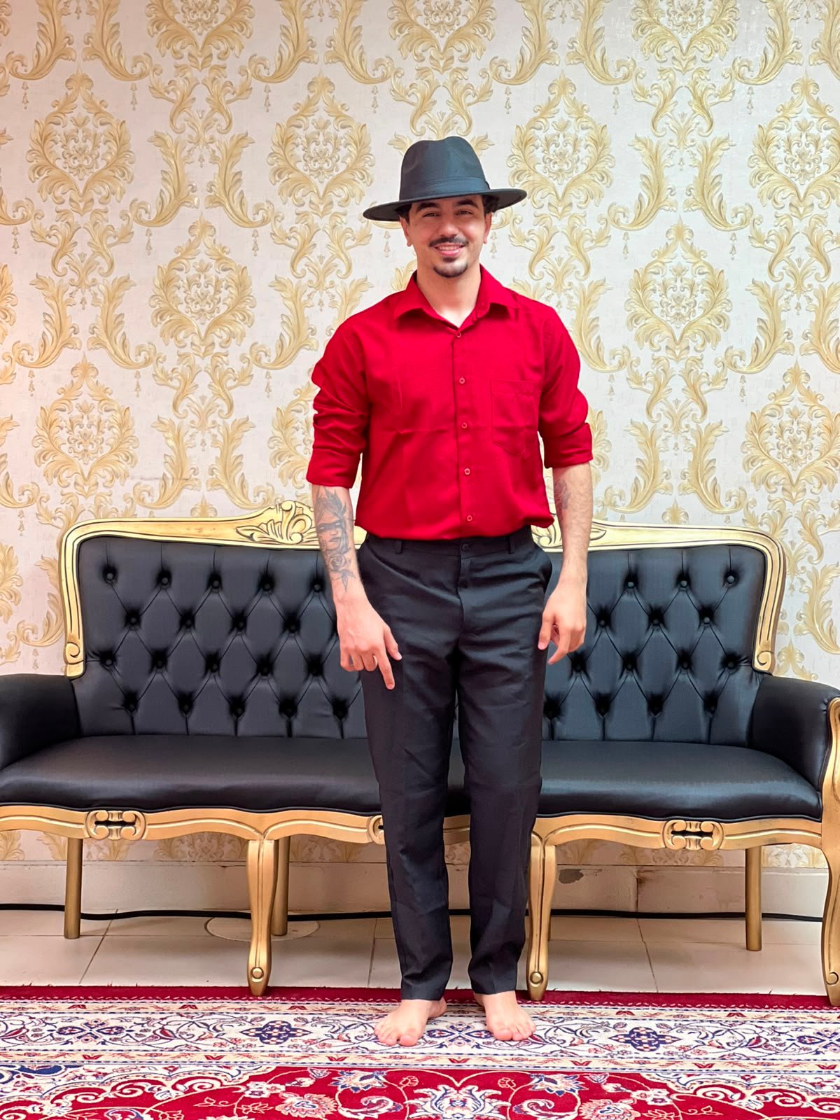 Camisa Social Vermelha 1907