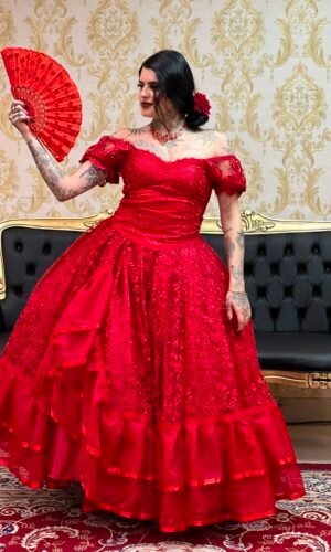 Saia Cabaré Vermelho 155