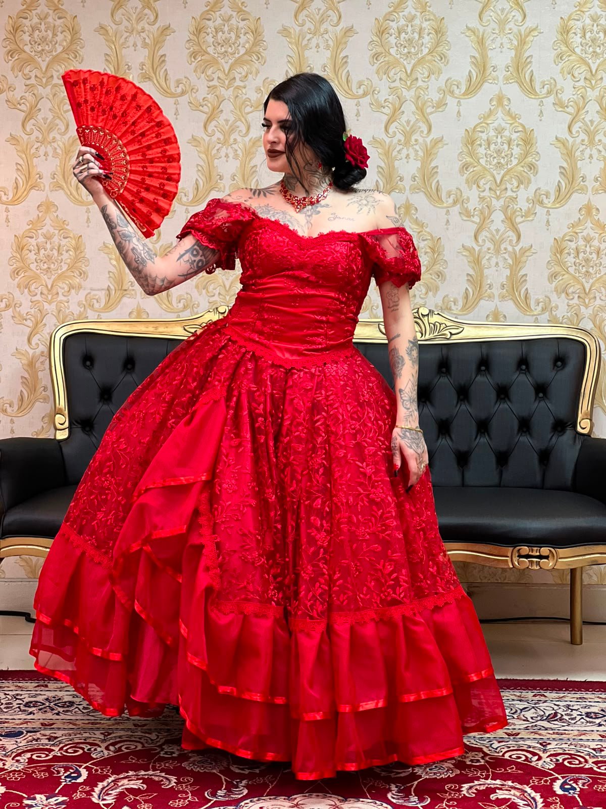 Saia Cabaré Vermelho 155