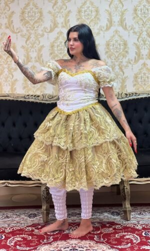 Saia Odara Metalic Dourada 322