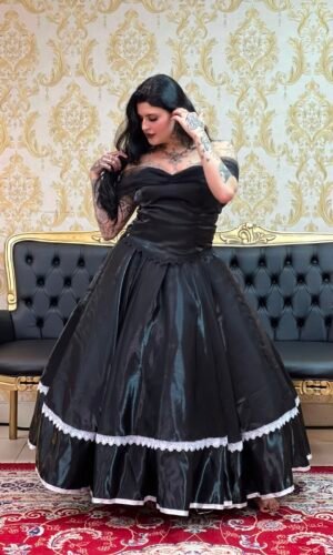 Saia Almas Preto/Branco 2074