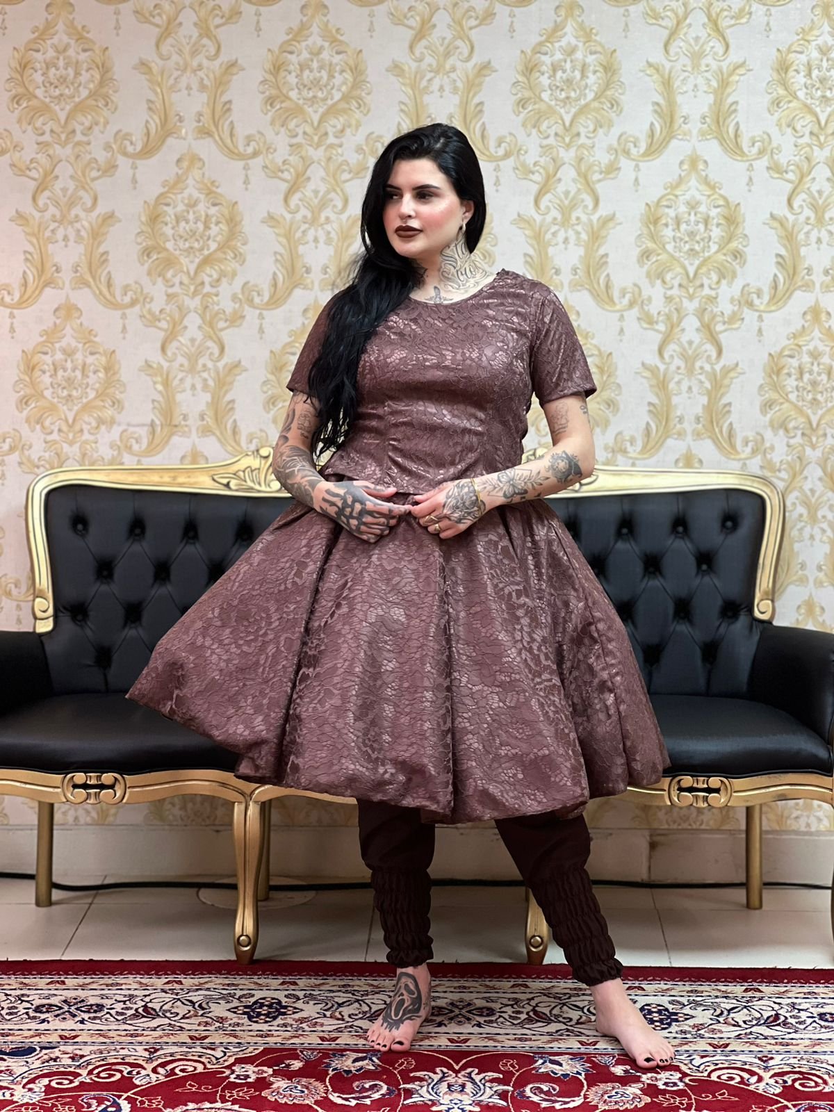 Bata Renda Duplada Marrom 900